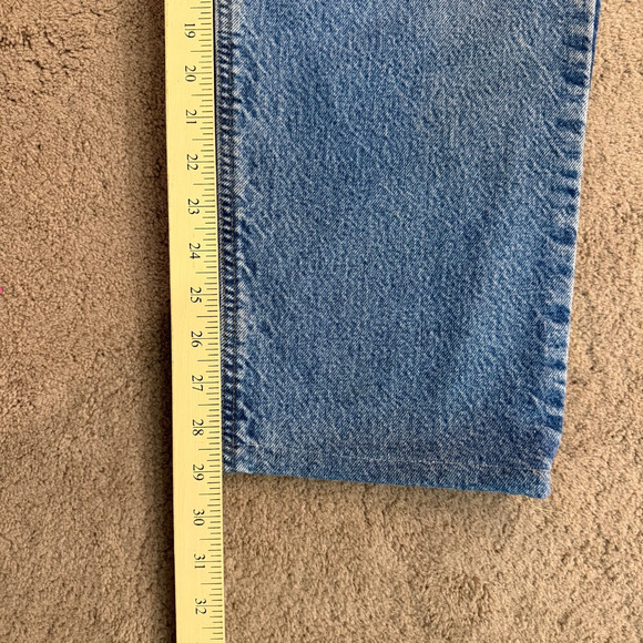 Vintage Carhartt Flannel Lined Jeans Mens Blue Denim 38x29 Made In USA - Picture 6 of 10